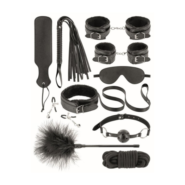 Coffret BDSM 10 produits en cuir vegan Fetish tentation 